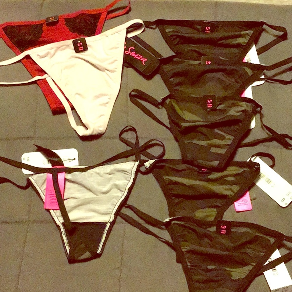 8 size small NWT g-string panties